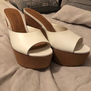 Sexy CathyJean leather heels wedge